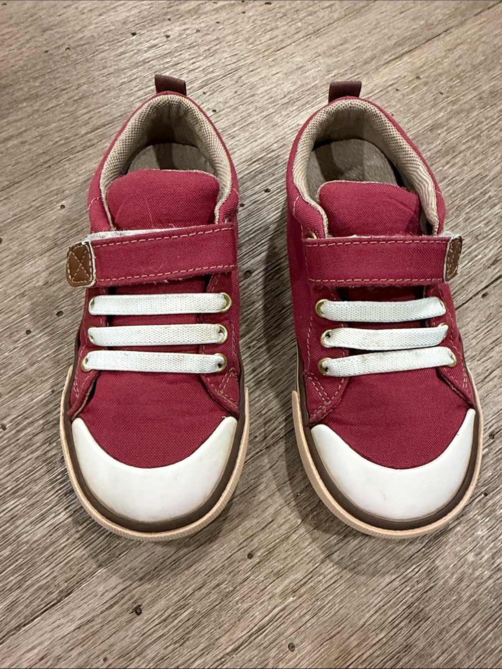 See Kai Run Red Low Too Sneakers